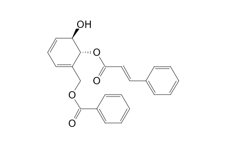 2-Propenoic acid, 3-phenyl-, 2-[(benzoyloxy)methyl]-6-hydroxy-2,4-cyclohexadien-1-yl ester, [1R-[1.alpha.(E),6.beta.]]-