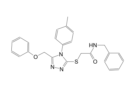 N-benzyl-2-{[4-(4-methylphenyl)-5-(phenoxymethyl)-4H-1,2,4-triazol-3-yl]sulfanyl}acetamide
