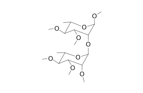 Methyl-3,4-di-o-methyl-2-o-(2,3,4-tri-o-methyl.alpha.L-rhamnopyranosyl).alpha.L-rhamnopyranoside