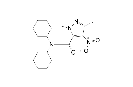 N,N-dicyclohexyl-1,3-dimethyl-4-nitro-1H-pyrazole-5-carboxamide