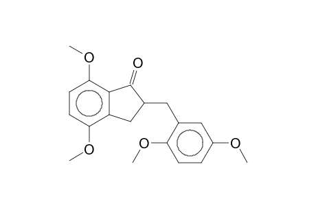 2-(2,5-Dimethoxybenzyl)-4,7-dimethoxy-indan-1-on