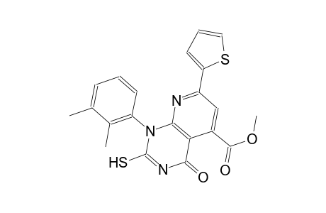 pyrido[2,3-d]pyrimidine-5-carboxylic acid, 1-(2,3-dimethylphenyl)-1,4-dihydro-2-mercapto-4-oxo-7-(2-thienyl)-, methyl ester