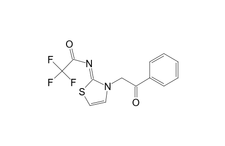 Acetamide, 2,2,2-trifluoro-N-[3-(2-oxo-2-phenylethyl)-2(3H)-thiazolylidene]-