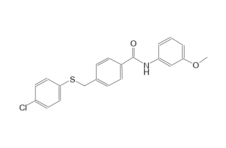 benzamide, 4-[[(4-chlorophenyl)thio]methyl]-N-(3-methoxyphenyl)-