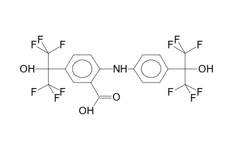 N-[4-(1-HYDROXY-1-TRIFLUOROMETHYL-2,2,2-TRIFLUOROETHYL)PHENYL]-4-(1-HYDROXY-1-TRIFLUOROMETHYL-2,2,2-TRIFLUOROETHYL)ANTHRANILIC ACID