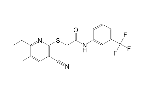 acetamide, 2-[(3-cyano-6-ethyl-5-methyl-2-pyridinyl)thio]-N-[3-(trifluoromethyl)phenyl]-