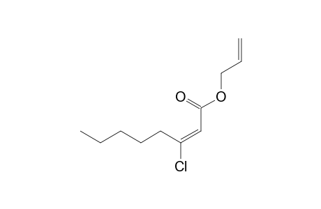 (E)-3-chloro-2-octenoic acid prop-2-enyl ester