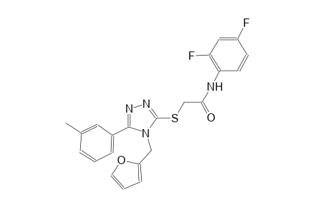 N-(2,4-difluorophenyl)-2-{[4-(2-furylmethyl)-5-(3-methylphenyl)-4H-1,2,4-triazol-3-yl]sulfanyl}acetamide