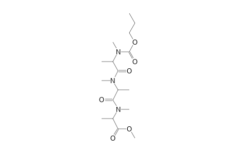 ala-ala-ala, N,N',N''-Trimethyl-N-(N-propyloxycarbonyl)-, methyl ester (isomer 2)