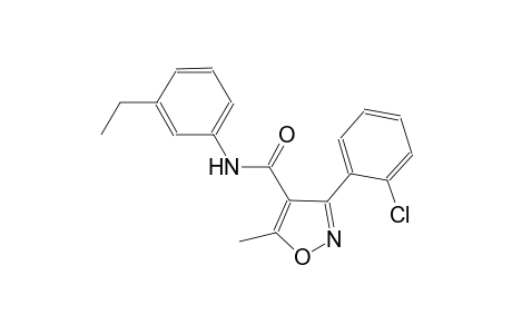 3-(2-chlorophenyl)-N-(3-ethylphenyl)-5-methyl-4-isoxazolecarboxamide