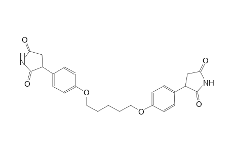 3-[4-({5-[4-(2,5-dioxo-3-pyrrolidinyl)phenoxy]pentyl}oxy)phenyl]-2,5-pyrrolidinedione