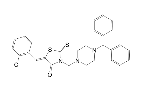 4-thiazolidinone, 5-[(2-chlorophenyl)methylene]-3-[[4-(diphenylmethyl)-1-piperazinyl]methyl]-2-thioxo-, (5Z)-