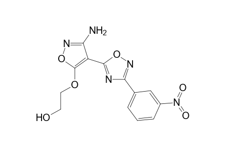 3-(3'-Nitrophenyl)-5-[5'-(hydroxyethoxy)-3'-aminoisoxazol-4'-yl]-1,2,4-oxadiazole