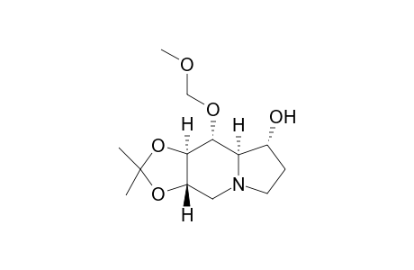 (1R,6S,7S,8R,8aR)-1-Hydroxy-6,7-(isopropylidenedioxy)indolizidine