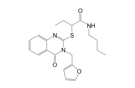 butanamide, N-butyl-2-[[3-(2-furanylmethyl)-3,4-dihydro-4-oxo-2-quinazolinyl]thio]-