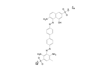 2-Naphthalenesulfonic acid, 6-amino-5-[[4'-[(2,6-diamino-3-methyl-5-sulfophenyl)azo][1,1'-biphenyl]-4-yl]azo]-4-hydroxy-, disodium salt
