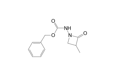 Carbamic acid, (3-methyl-2-oxo-1-azetidinyl)-, phenylmethyl ester, (.+-.)-