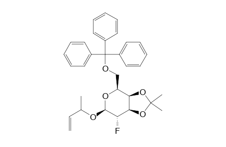 (R/S)-BUT-3-EN-2-YL-2-DEOXY-2-FLUORO-3,4-ISOPROPYLIDENE-6-O-TRITYL-BETA-D-GALACTOPYRANOSIDE;DIASTEREOMER-#1