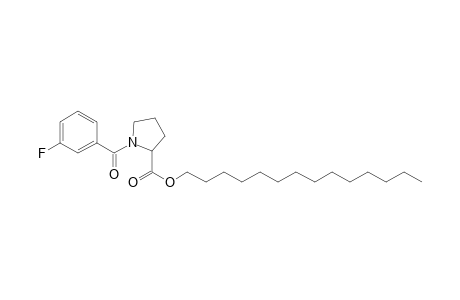 L-Proline, N-(3-fluorobenzoyl)-, tetradecyl ester