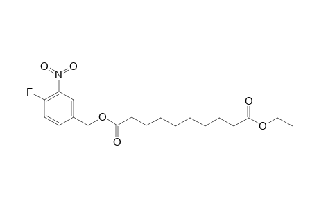 Sebacic acid, ethyl 3-nitro-4-fluorobenzyl ester