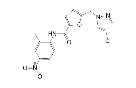 5-[(4-chloro-1H-pyrazol-1-yl)methyl]-N-(2-methyl-4-nitrophenyl)-2-furamide