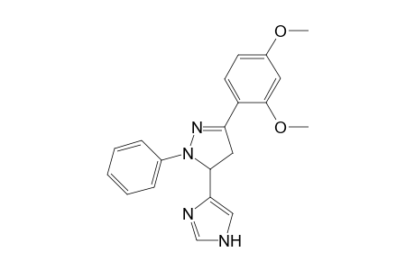 3-(2,4-Dimethoxyphenyl)-5-(1H-imidazol-4-yl)-1-phenyl-4,5-dihydro-1H-pyrazole