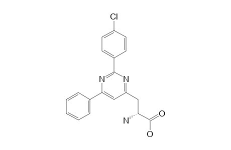 (S)-BETA-(2-PARA-CHLOROPHENYL-6-PHENYLPYRIMIDIN-4-YL)-ALPHA-AMINOPROPANOIC-ACID
