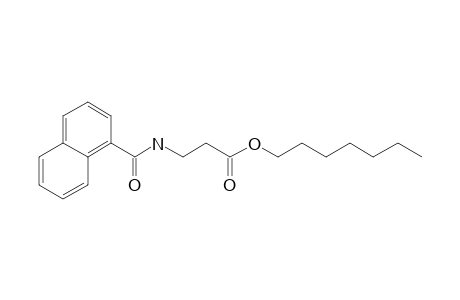 .beta.-Alanine, N-(1-naphthoyl)-, heptyl ester