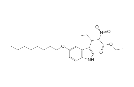 2-Nitro-3-(5-octoxy-1H-indol-3-yl)pentanoic acid ethyl ester