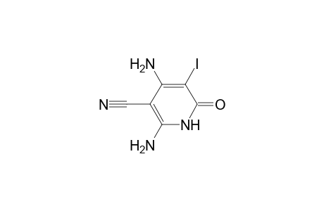 3-Pyridinecarbonitrile, 2,4-diamino-1,6-dihydro-5-iodo-6-oxo-