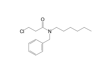 Propionamide, 3-chloro-N-benzyl-N-hexyl-