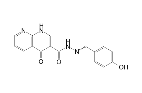 N'-(4-hydroxybenzylidene)-1,4-dihydro-4-oxo-1,8-naphthyridine-3-carbohydrazide