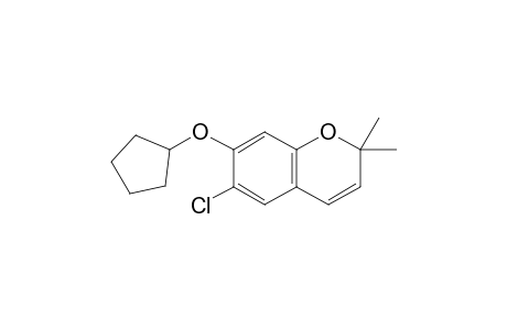 7-( Cyclopentyloxy)-6-chloro-2,2-dimethyl-chromene