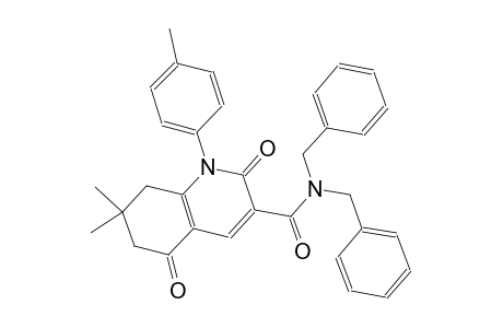 N,N-dibenzyl-7,7-dimethyl-1-(4-methylphenyl)-2,5-dioxo-1,2,5,6,7,8-hexahydro-3-quinolinecarboxamide