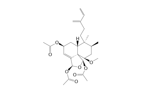 rel-(2R,5R,6R,8S,9S,10R,18S,19R)-2,18,19-triacetoxy-18,19-epoxy-6-hydroxycleroda-3,13(16),14-triene