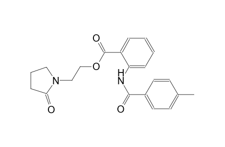 benzoic acid, 2-[(4-methylbenzoyl)amino]-, 2-(2-oxo-1-pyrrolidinyl)ethyl ester