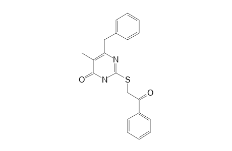 6-BENZYL-5-METHYL-2-[(PHENYLCARBONYLMETHYL)-THIO]-PYRIMIDIN-4(3H)-ONE