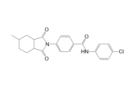 N-(4-chlorophenyl)-4-(5-methyl-1,3-dioxooctahydro-2H-isoindol-2-yl)benzamide