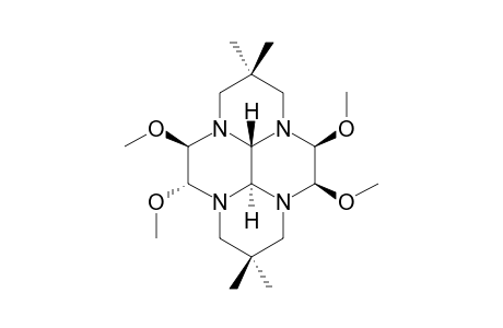 10B,10C-trans-4,5,9,10-TETRAMETHOXY-2,2,7,7-TETRAMETHYL-PERHYDRO-3A,5A,8A,10A-TETRAAZAPYRENE;5-beta-METHOXY-ISOMER