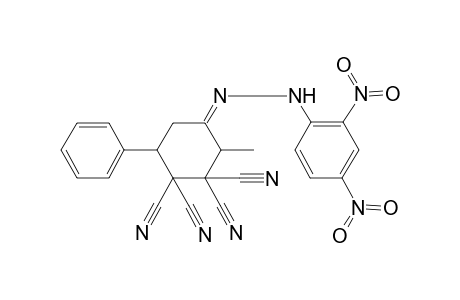 4-[(2,4-dinitro-phenyl)-hydrazono]-3-methyl-6-phenyl-cyclohexane-1,1,2,2-tetracarbonitrile