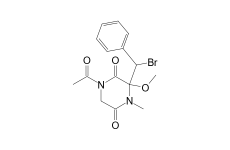 2,5-Piperazinedione, 1-acetyl-3-(bromophenylmethyl)-3-methoxy-4-methyl-