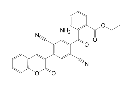 Ethyl 2-[2-Amino-3,6-dicyano-4-(2-oxo-2H-1-benzopyran-3-yl)benzoyl]benzoate