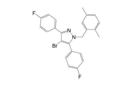 4-bromo-1-(2,5-dimethylbenzyl)-3,5-bis(4-fluorophenyl)-1H-pyrazole