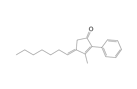 (E)-4-Heptylidene-3-methyl-2-phenylcyclopent-2-enone