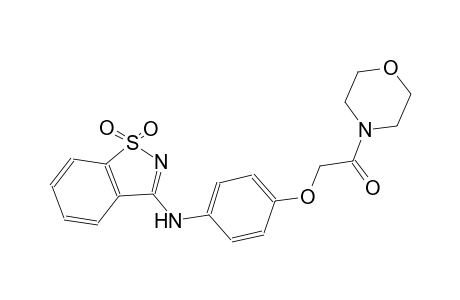 1,2-benzisothiazol-3-amine, N-[4-[2-(4-morpholinyl)-2-oxoethoxy]phenyl]-, 1,1-dioxide