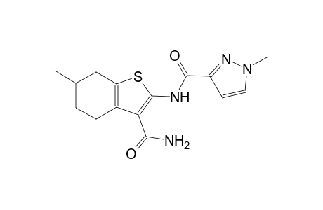 N-[3-(aminocarbonyl)-6-methyl-4,5,6,7-tetrahydro-1-benzothien-2-yl]-1-methyl-1H-pyrazole-3-carboxamide