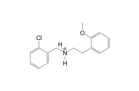 N-(2-chlorobenzyl)-2-(2-methoxyphenyl)ethanaminium