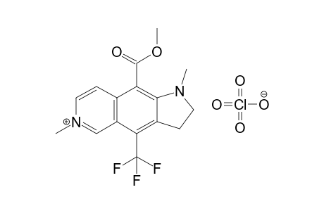 2,3-Dihydro-1,6-dimethyl-9-methoxycarbonyl-4-trifluoromethyl-1H-pyrrolo[2,3-g]isoquinolin-6-ium perchlorate