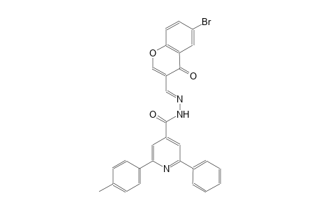 N'-[(E)-(6-bromo-4-oxo-4H-chromen-3-yl)methylidene]-2-(4-methylphenyl)-6-phenylisonicotinohydrazide