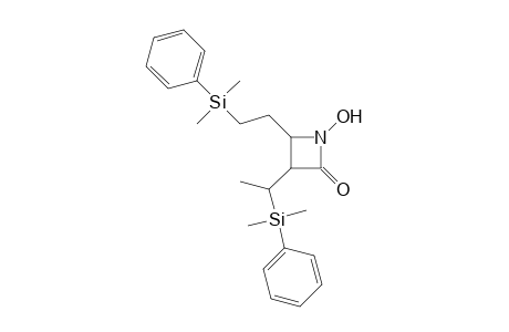 N-Hydroxy-(3RS,4RS)-4-[2-dimethyl(phenyl)silylethyl]-3-[(SR)-1-dimethyl(phenyl)silylethyl]azetidin-2-one
